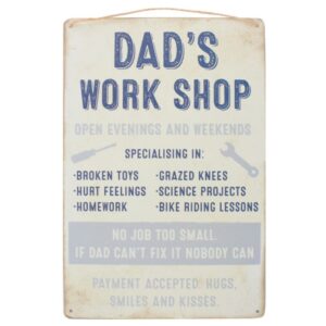Dads Workshop Metal Sign
